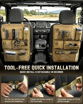 Pitozer dedicated tissue pocket detail offering fast access during trips