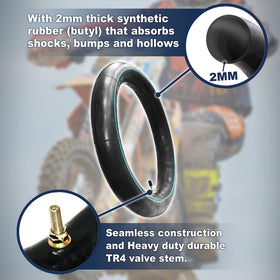 PIVOTRAX inner tube mounted on rim demonstrating correct fit and installation ease benefit