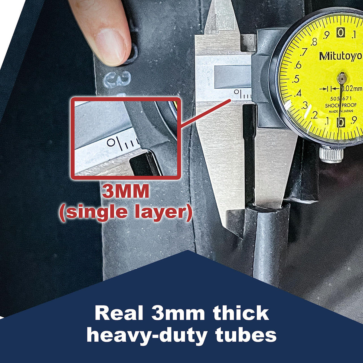 PIVOTRAX size label with tire fitment and specs for correct selection