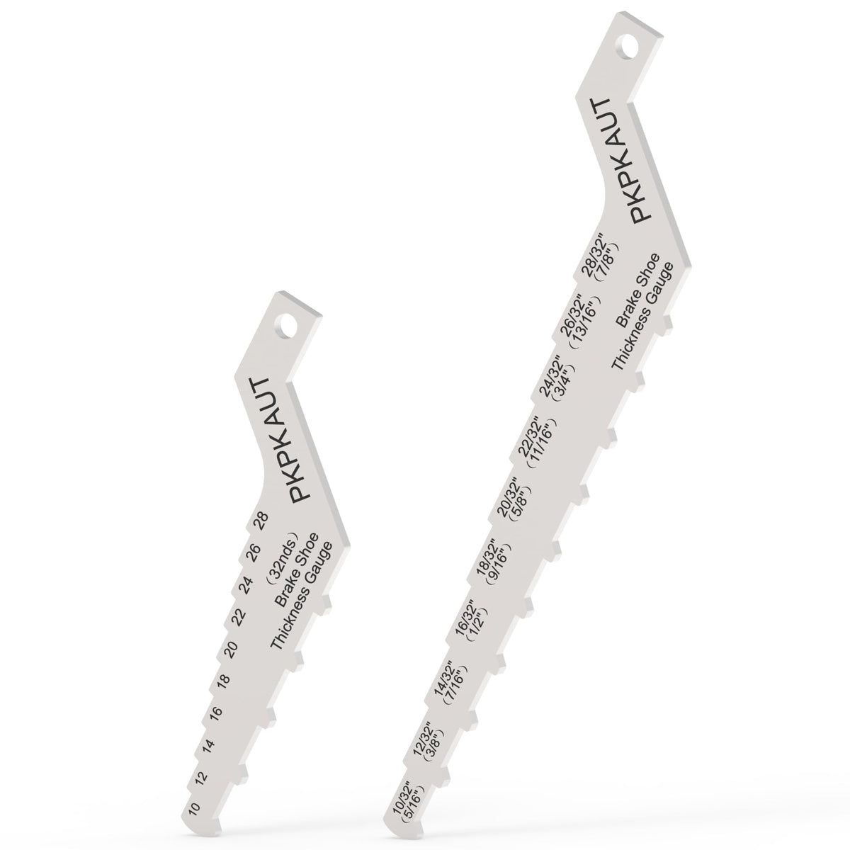 PKPKAUT front view of the two-piece brake gauge set showing compact design and portability