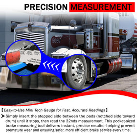 PKPKAUT gauge inserted through caliper inspection slot demonstrating fast in-place measurement