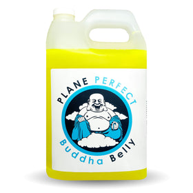 Plane Perfect gallon label front view showing product name and usage benefits