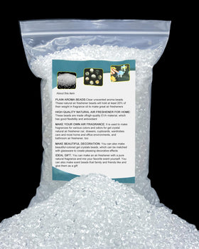 PLANTIONAL front packaging showing clear unscented gel crystals and product weight