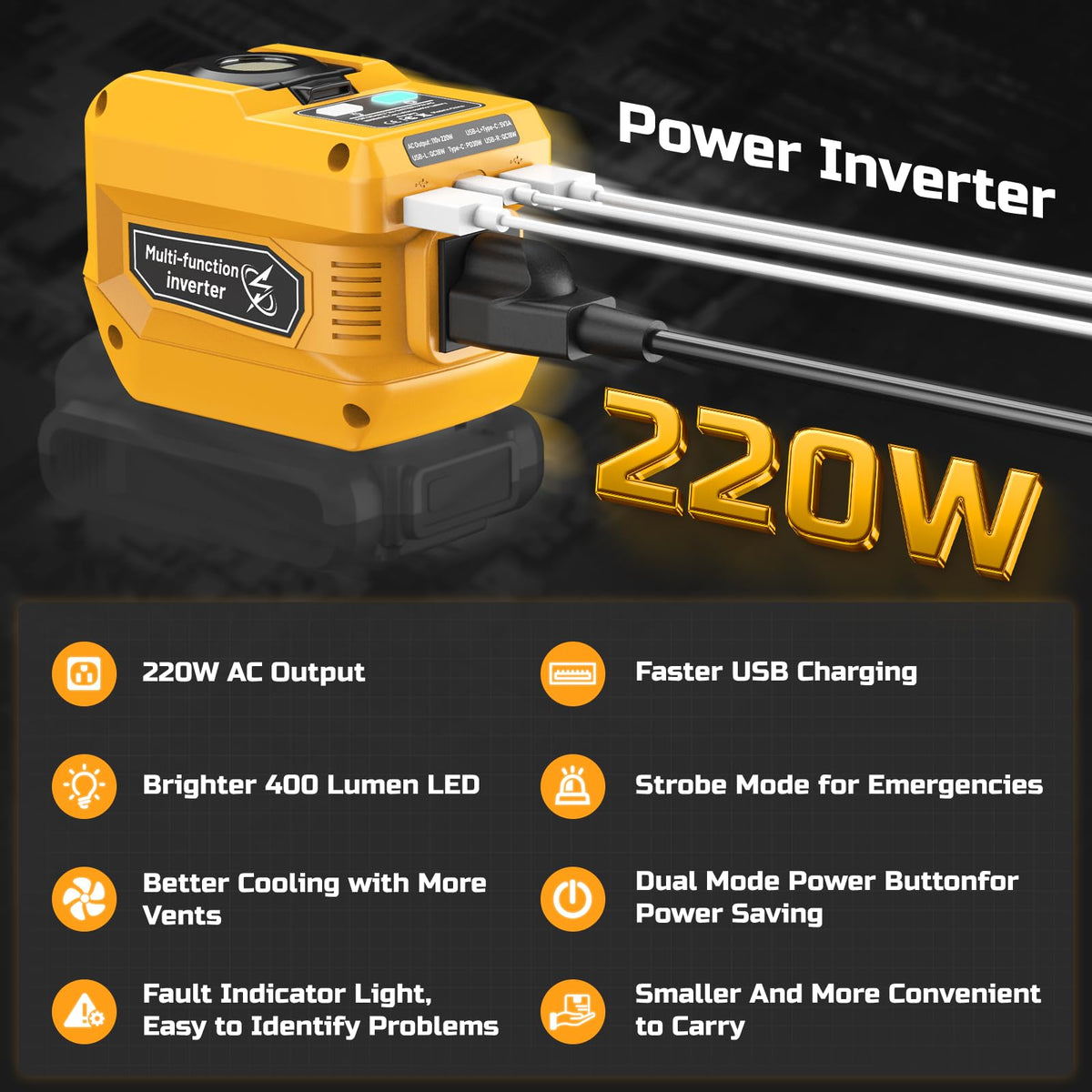 PlantPalGear inverter powering tools on a construction site for practical portability