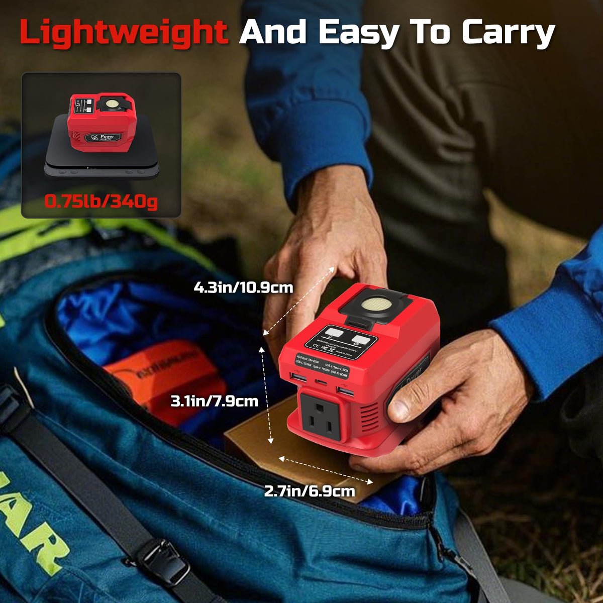 PlantPalGear adjustable 400LM LED work light angled downward for focused task lighting