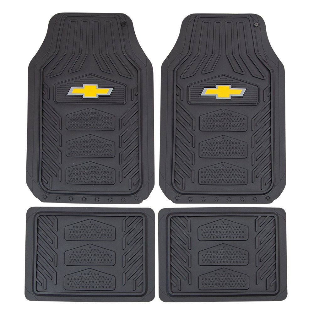 Plasticolor front mat front view showing full coverage and Chevy branding benefit protection