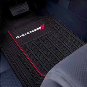 Plasticolor Dodge mat installed drivers side demonstrating coverage and easy cleaning