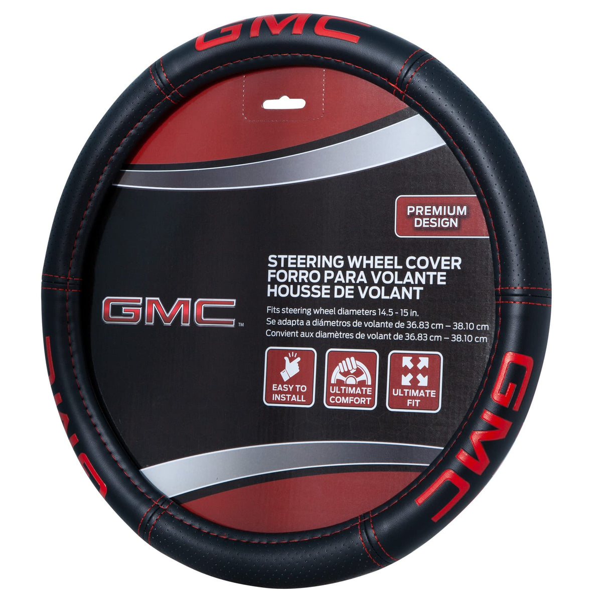 Plasticolor GMC cover installed on wheel, providing improved grip and comfort