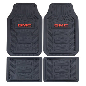 Plasticolor GMC Weatherpro front left mat showing full coverage and floor protection