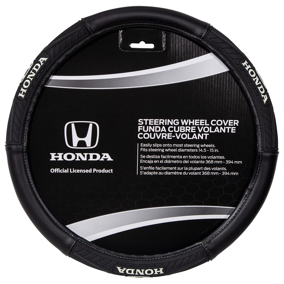 Plasticolor Honda front view showing full steering wheel cover and sporty design for refreshed cabin look