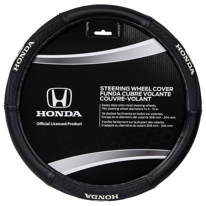 Plasticolor Honda front view showing full steering wheel cover and sporty design for refreshed cabin look