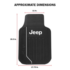 Plasticolor mats installed in a Jeep demonstrating secure, clean interior