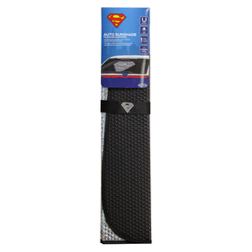 Plasticolor folded sunshade compact with strap for easy storage and portability