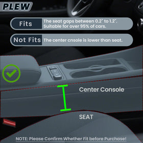 PLEW in car during road trip showing clutter-free cabin benefit