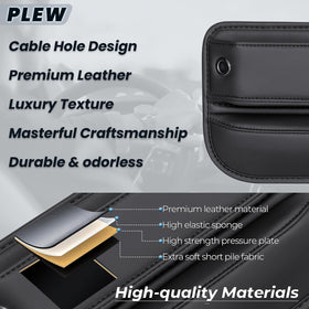 PLEW two-pack on seat showing extra organizers ready for use