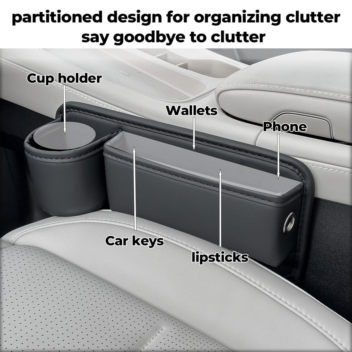 PLEW velvet inner lining close-up protecting items and reducing rattles while driving