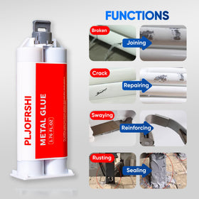 PLJOFRSHI mixed epoxy paste close-up showing smooth consistency for easy application