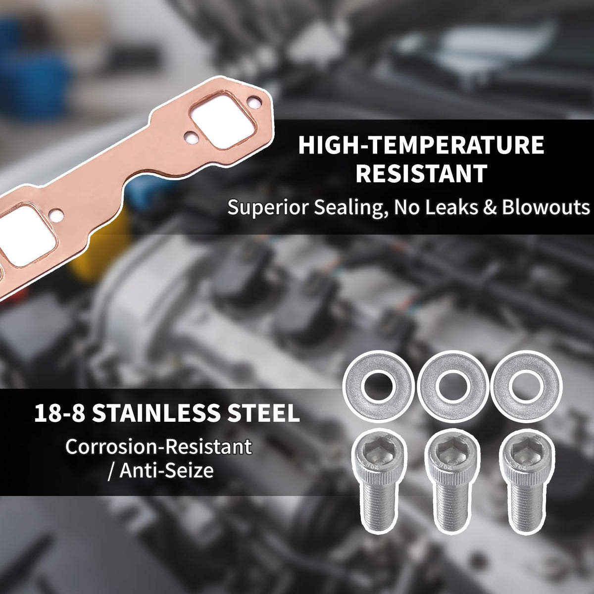 PLKHCU installed on header collector showing improved exhaust sealing benefit