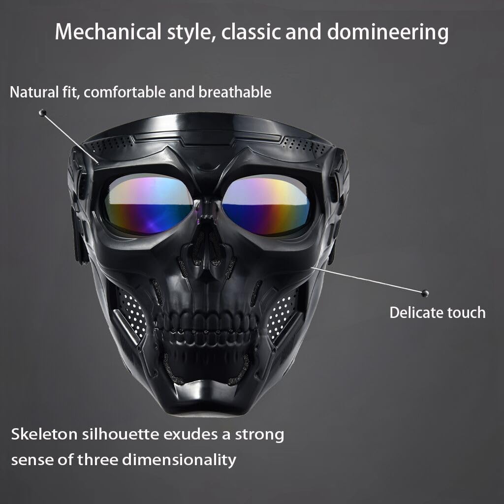 PLOOTA mask held in hand to show size and easy portability