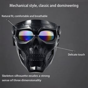 PLOOTA mask held in hand to show size and easy portability