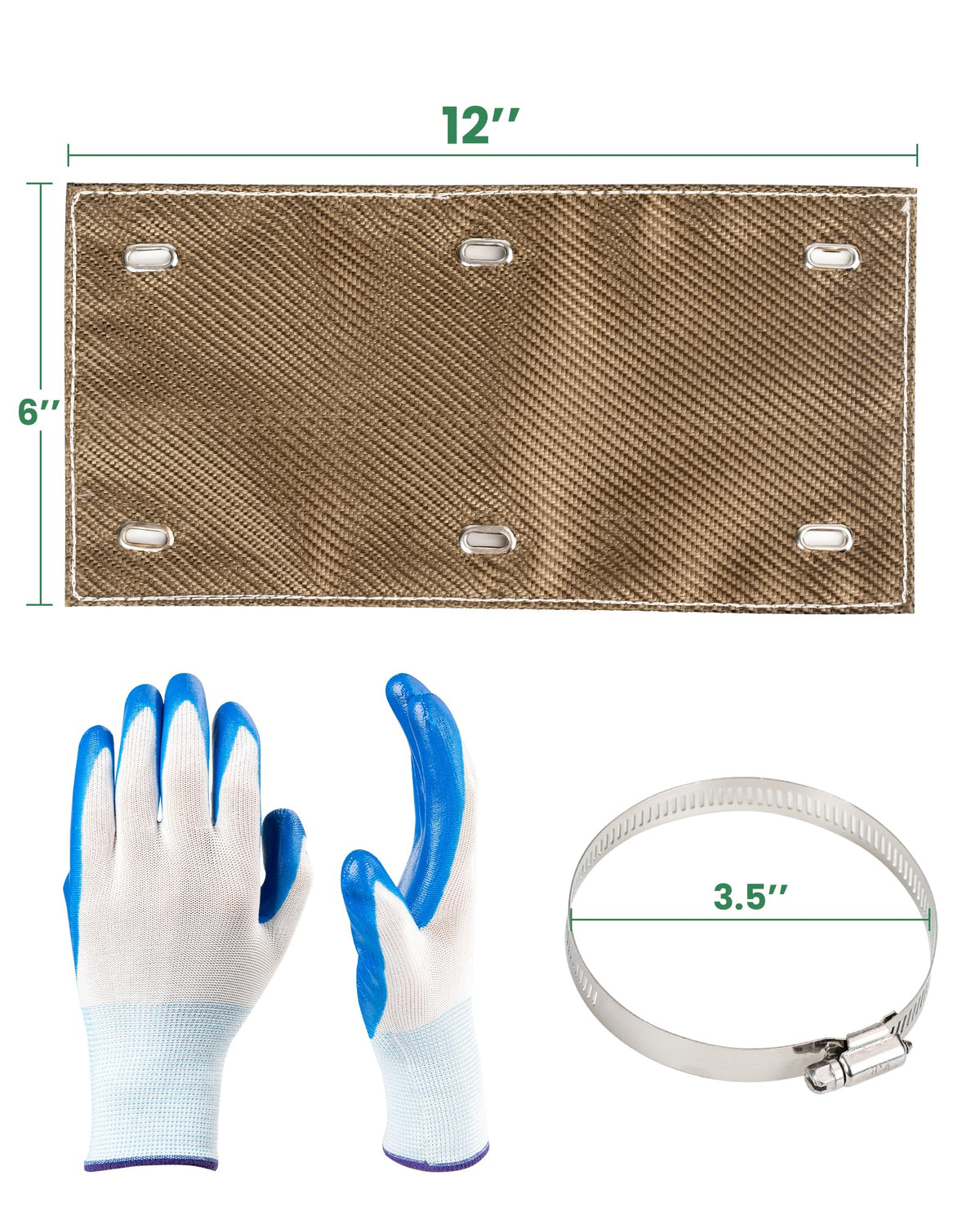 PLOZANO stainless ties and fasteners displayed for secure vibration-resistant mounting