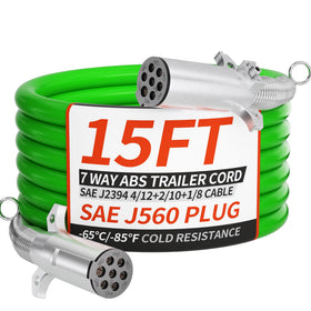 PlugSaf front view of 7‑way plug showing durable zinc body and pin layout for secure connection