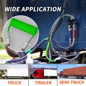 PlugSaf cord connected between truck and trailer showing dependable in-use performance