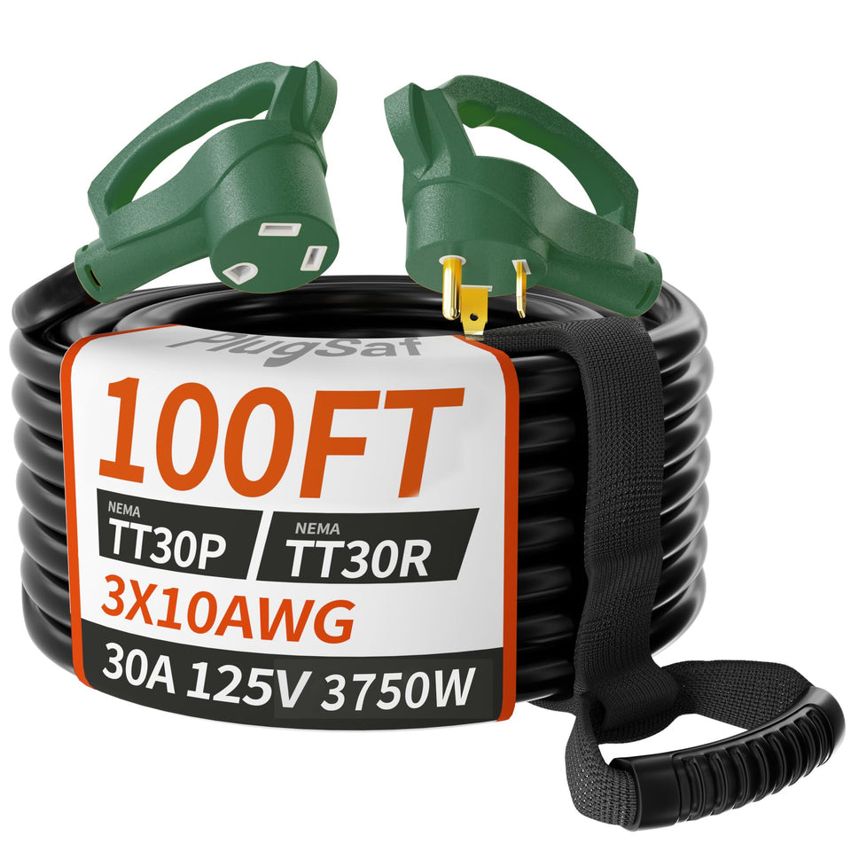 PlugSaf front connector showing TT-30 plug and socket for reliable connection