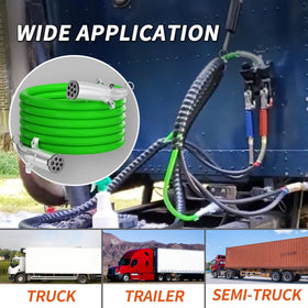 PlugSaf cord connected to semi trailer showing reliable in-use benefit