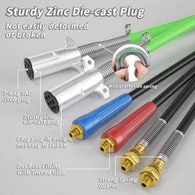 PlugSaf spoon-cut spiral wrap close-up protecting hoses and preventing abrasion