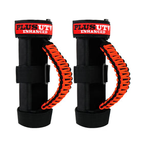 PLUSUTV front packaging showing orange grab handles and included bag for quick purchase benefit