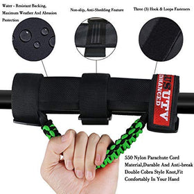 PLUSUTV handgrip texture detail offering comfortable, non-slip hold
