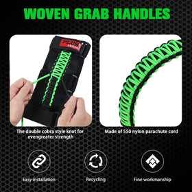 PLUSUTV grab handle beside ruler demonstrating fit for 1.75 to 2 inch bars
