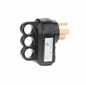 Plutreas front view of 14-50P plug showing solid design and easy identification