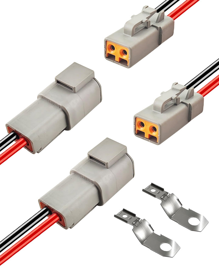 PLUXPAER front view of connector showing locking mechanism and easy mating benefit