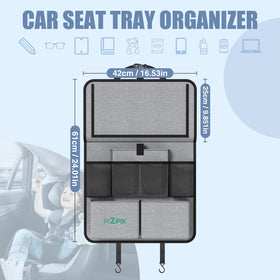 plzpik family in car with organizer behind seat showing tidier trips benefit