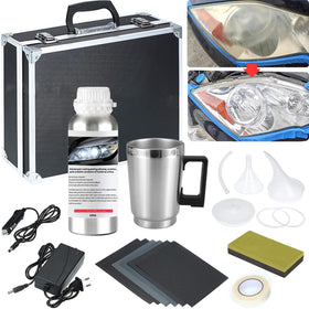 Pmbqifay front packaging showing complete headlight restoration kit for easy use