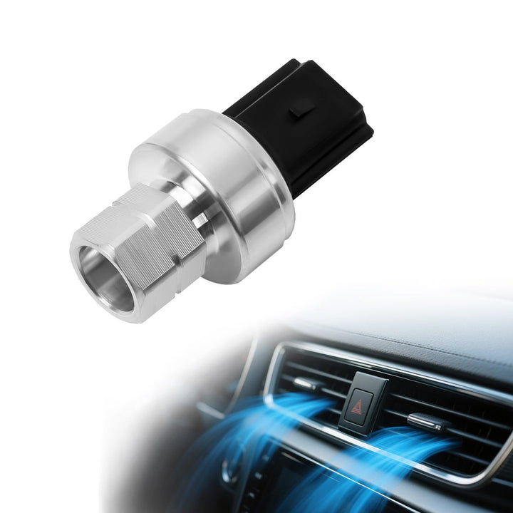 Pnkauto A/C pressure sensor front view showing compact housing and direct fit benefit