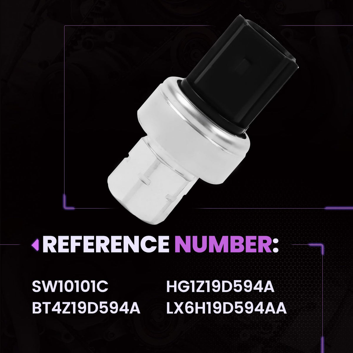 Pnkauto sensor thread and O-ring detail helping ensure leak-free refrigerant seal