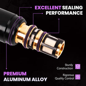 Pnkauto valve installed in compressor illustrating easy replacement