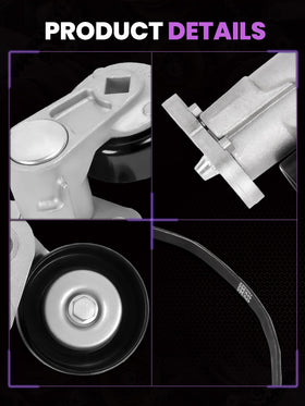 Pnkauto tensioner installed on Silverado engine showing restored belt tension performance