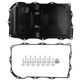 Pnktool transmission pan front view showing solid seal and fit benefit
