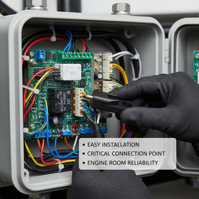 POCREATION close-up of copper contact detail for improved wear resistance