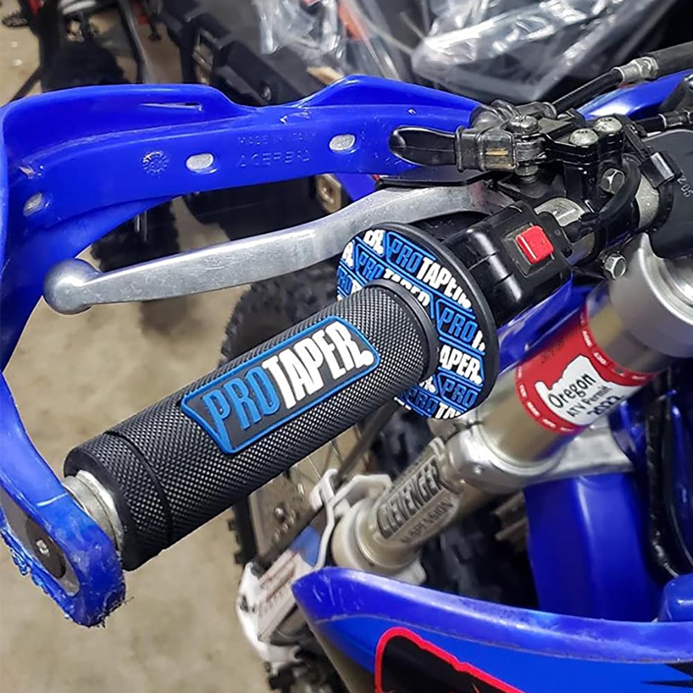 POCRRMCB installed on dirt bike handlebar illustrating ready fit
