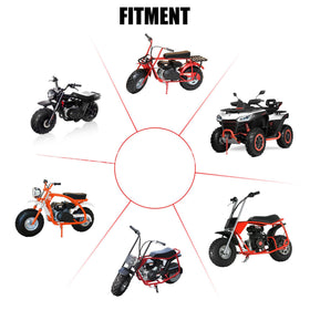 POCRRMCB throttle cable laid out to show length and protective sheath for durable use