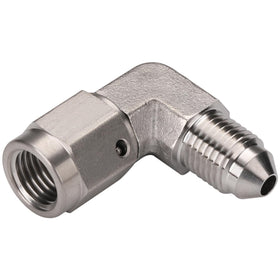 Podavelle adapter beside ruler showing compact AN3 size and installation clarity
