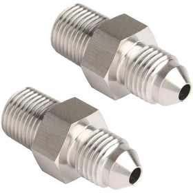 Podavelle adapter front view showing smooth stainless finish and compact design benefit corrosion resistance