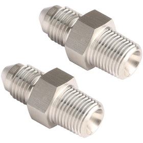 Podavelle adapter installed on braided line demonstrating secure AN-to-NPT connection benefit durability