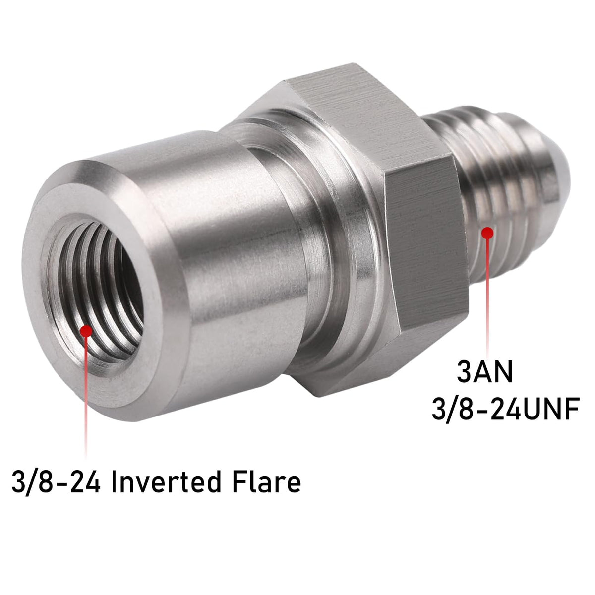 Podavelle adapter thread detail highlighting precision machining and leak-resistant fit