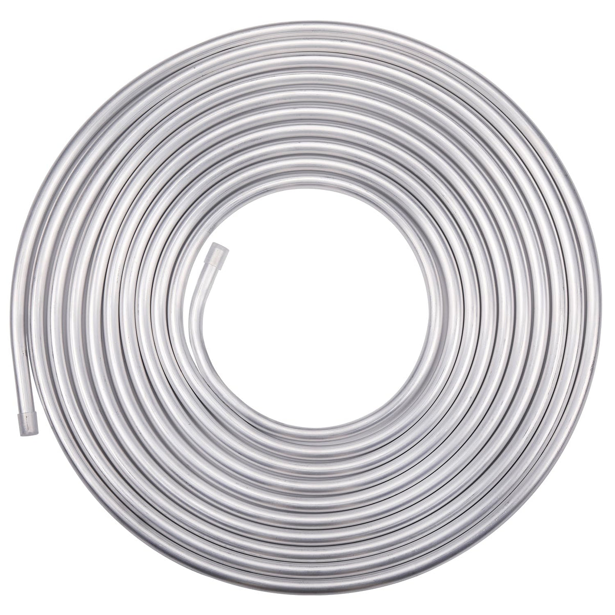 Podavelle aluminum hardline coil front view showing 25ft length and lightweight benefit